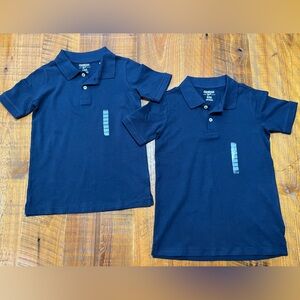 NWT OshKosh B’gosh Navy School Uniform Polos Size 8 (Bundle of 2)